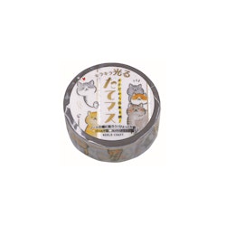 World Craft Washi Tape Glitter Cat 15 mm