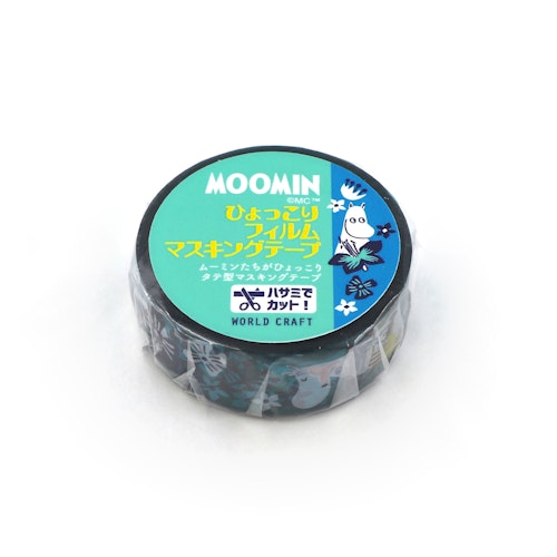 World Craft Clear PET Tape Moomin Flower Blue