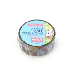 World Craft Clear PET Tape Moomin Flower Clear