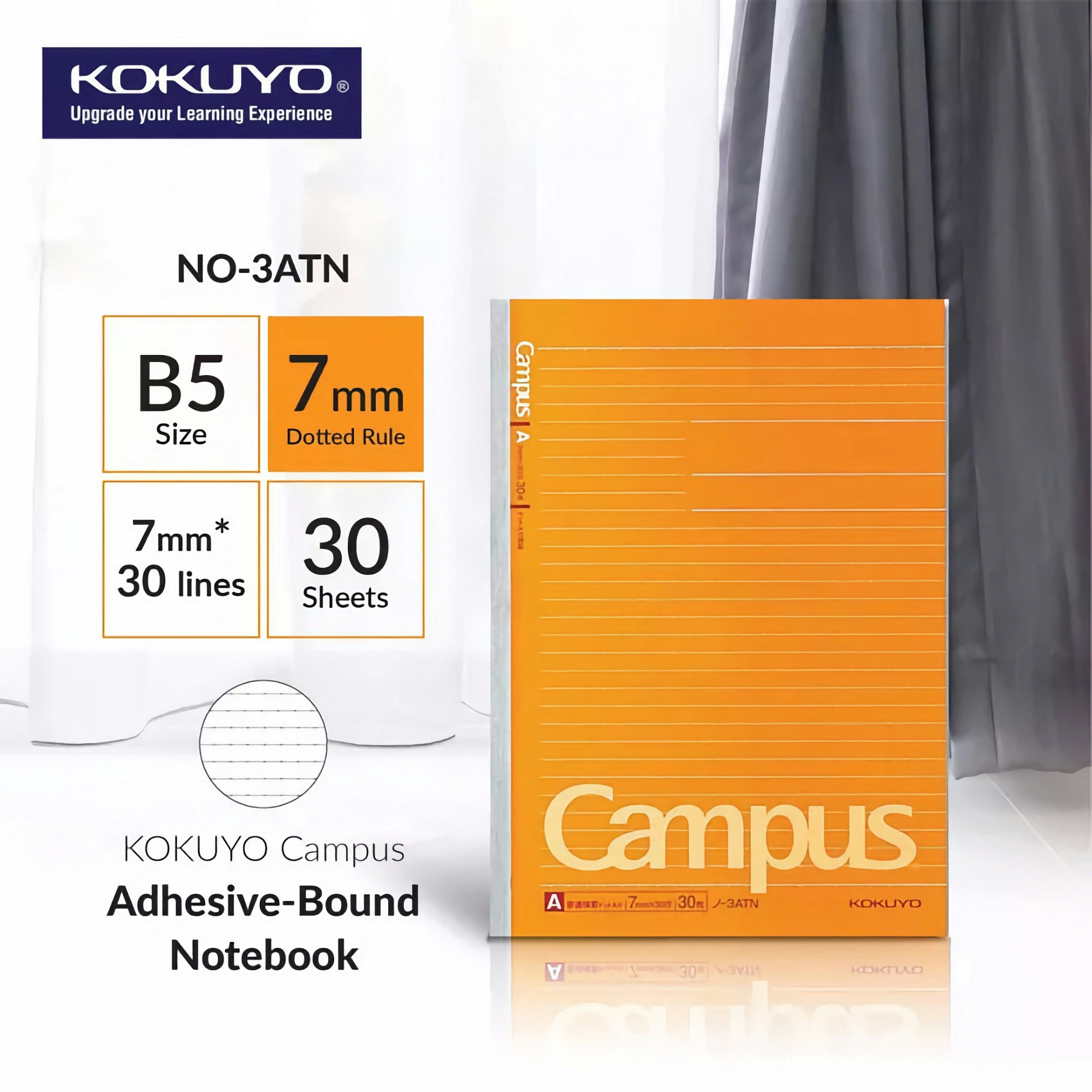 Kokuyo Campus Notebook Semi B5 Dotted Lined 7 mm