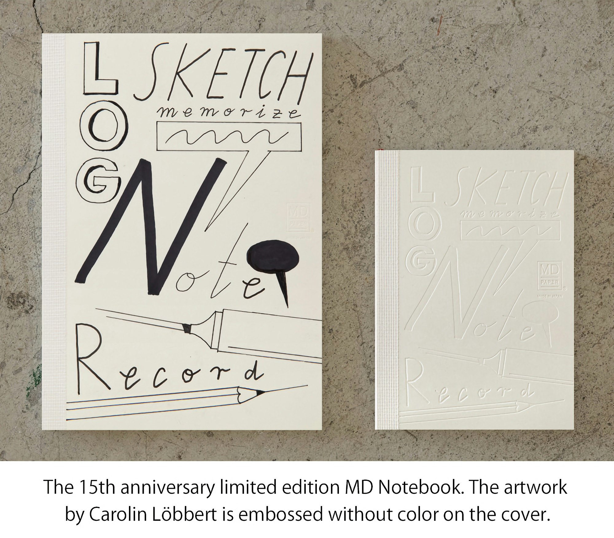 Midori MD Notebook [A6] Blank Artist Collaboration Carolin Löbbert 15th Anniversary [Limited Edition]