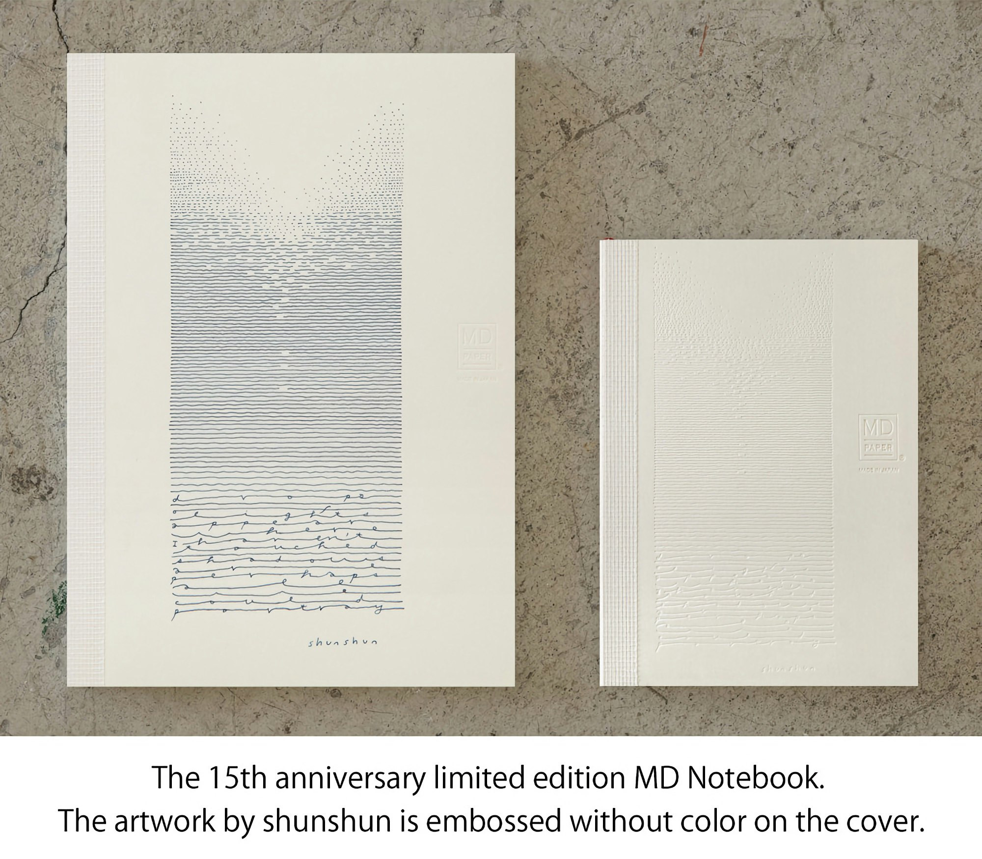 Midori MD Notebook [A6] Blank Artist Collaboration shunshun 15th Anniversary [Limited Edition]