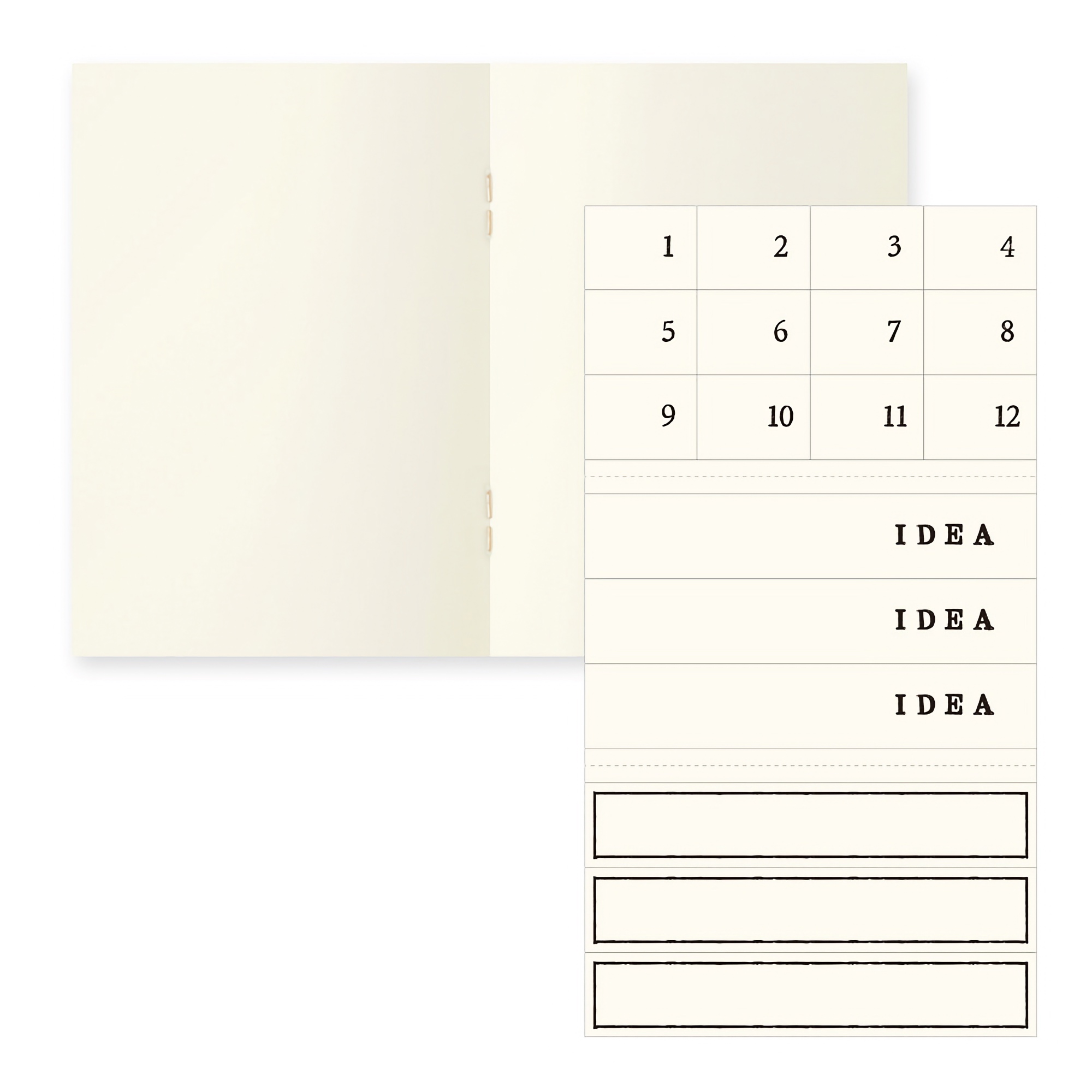 Midori MD Notebook Light [A7] Blank 3-pack