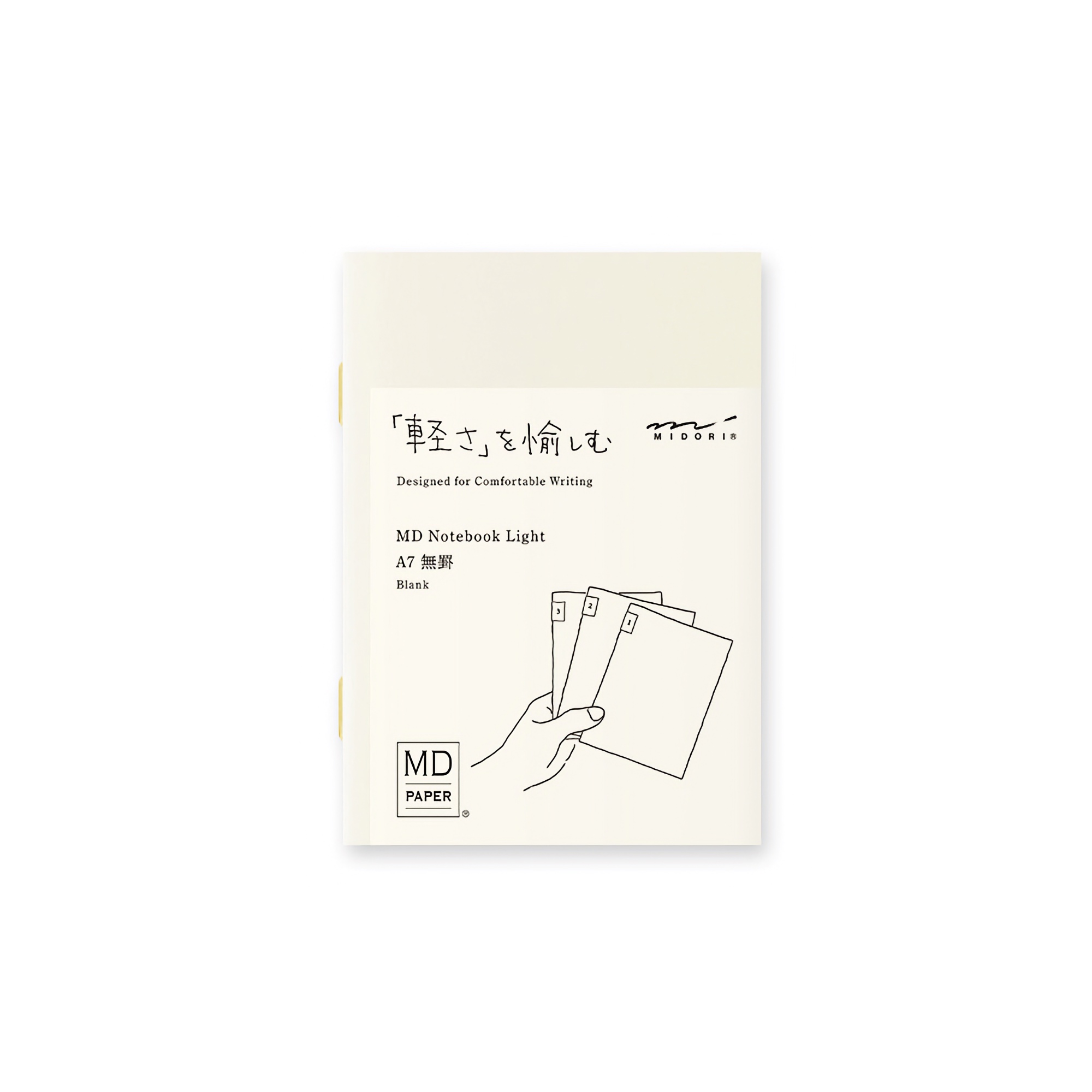 Midori MD Notebook Light [A7] Blank 3-pack