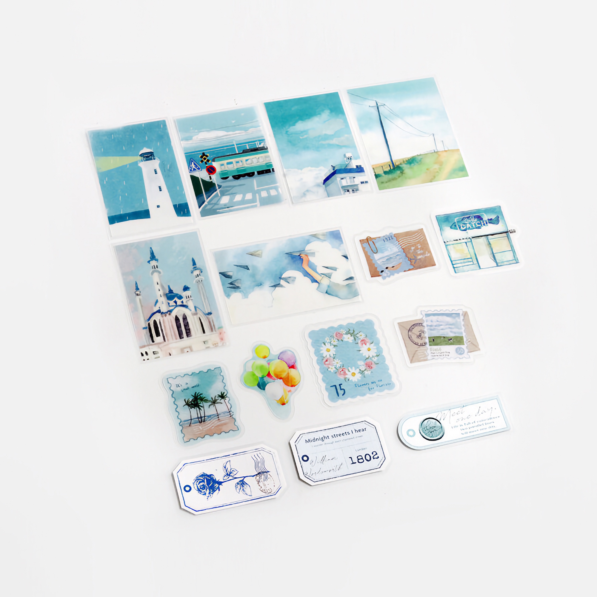 BGM Flake Stickers Island Encounter / Blue Tracing Paper