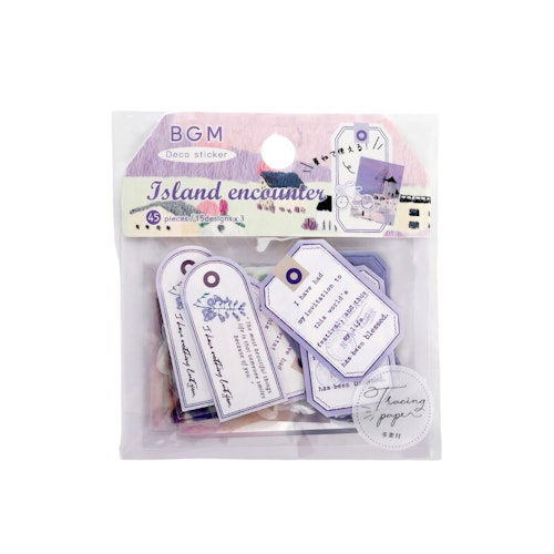 BGM Flake Stickers Island Encounter / Lavender Tracing Paper