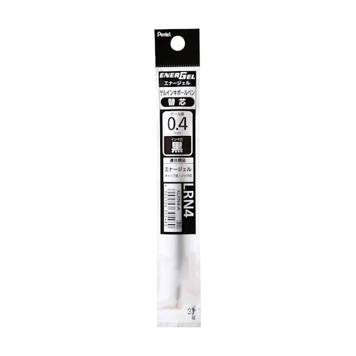 Pentel EnerGel XLRN4 Needle-Point Gel Pen Refill 0.4 mm