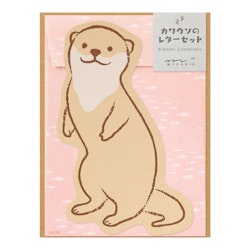Midori Letter Set Die-cut Otter