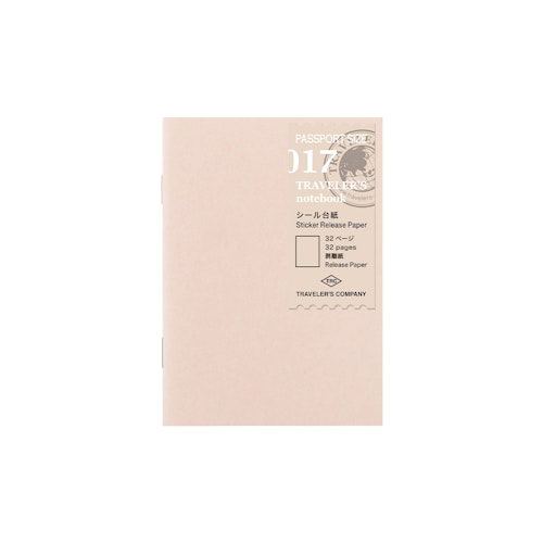 Traveler’s Company Traveler's notebook - 017 Sticker Release Paper, Passport Size