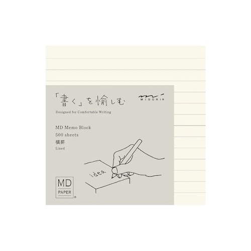 Midori MD Block Memo Pad Linjerad