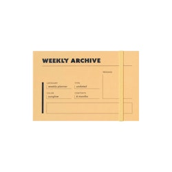 ICONIC Undated Weekly Archive Planner 6 Months 01 Sunglow