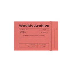 ICONIC Undated Weekly Archive Planner 6 Months 02 Sunset