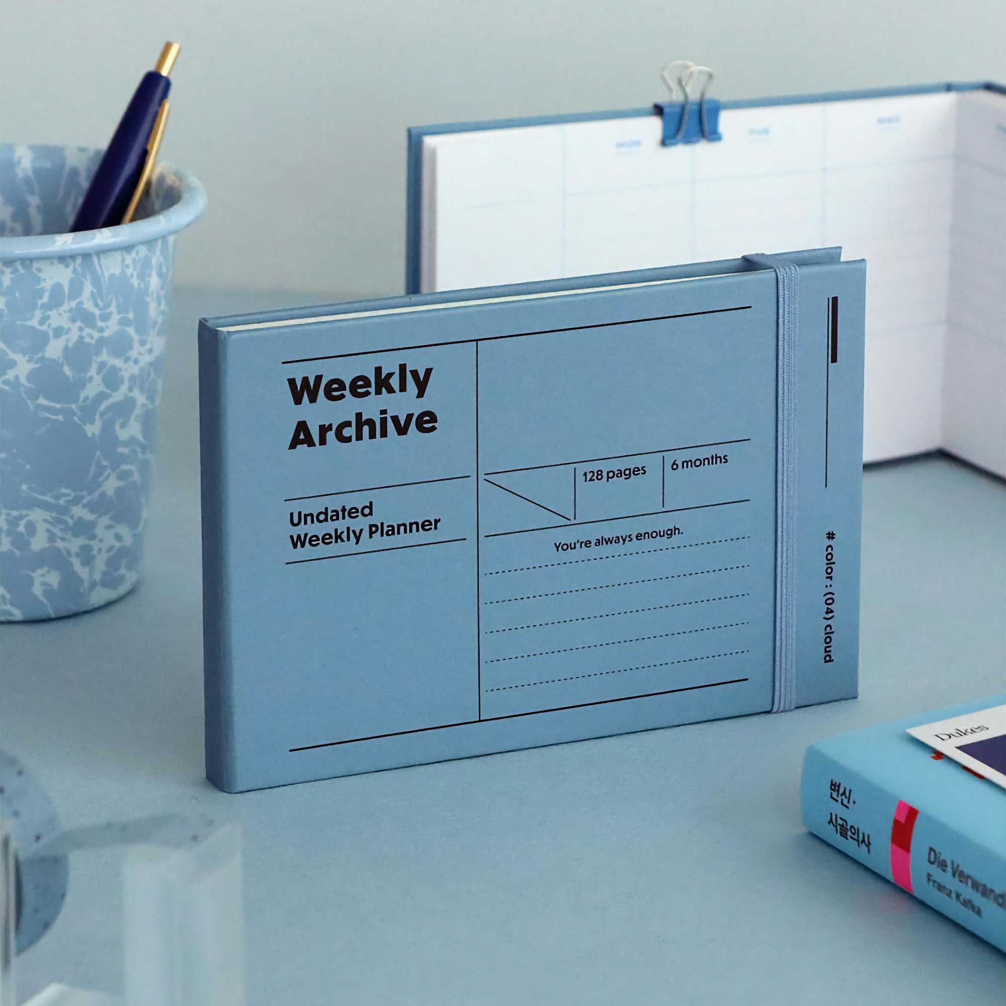 ICONIC Undated Weekly Archive Planner 6 Months 04 Cloud