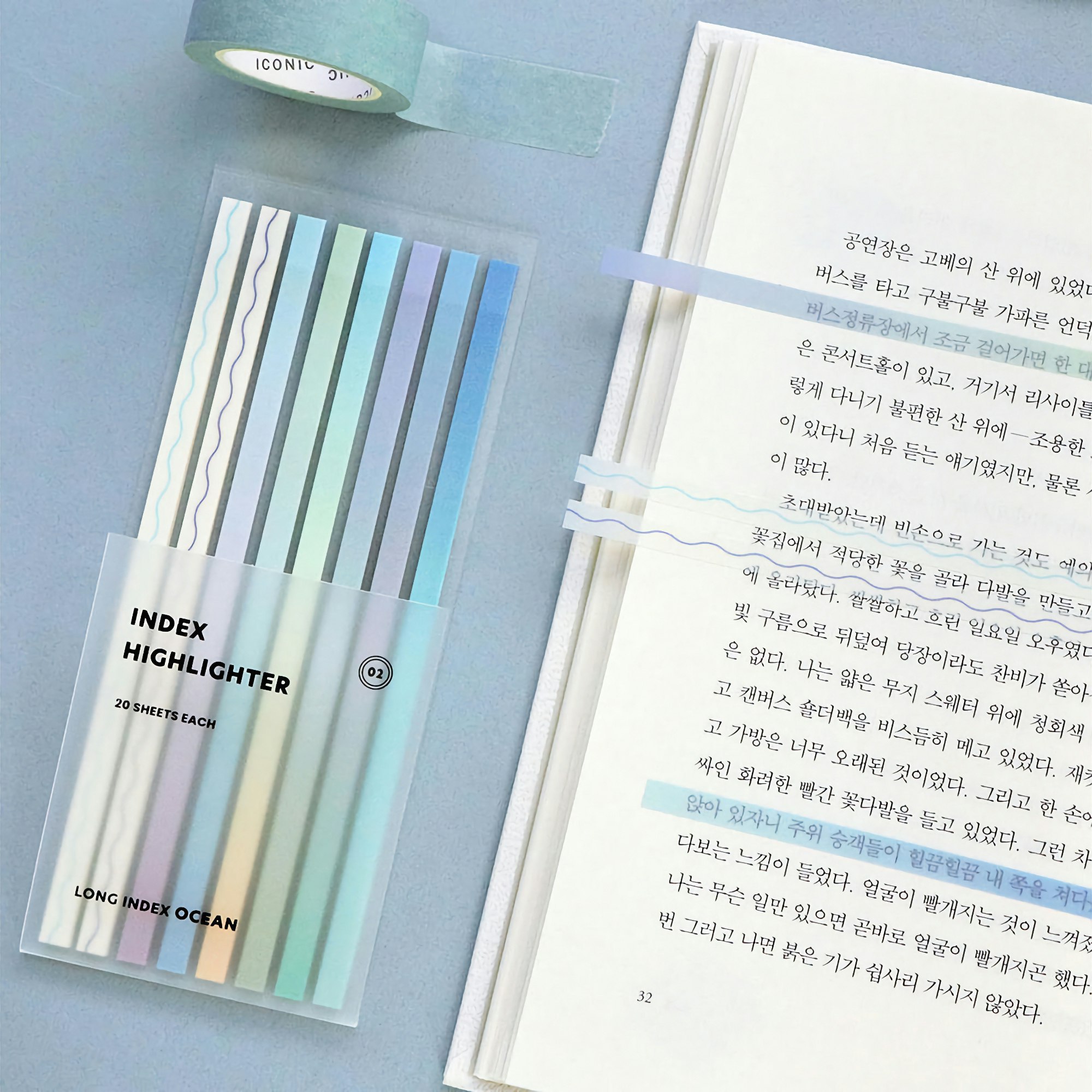 ICONIC Index Long Highlighter 02 Ocean