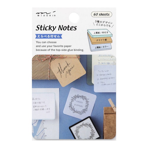 Midori Sticky Notes Choice Cold Colors