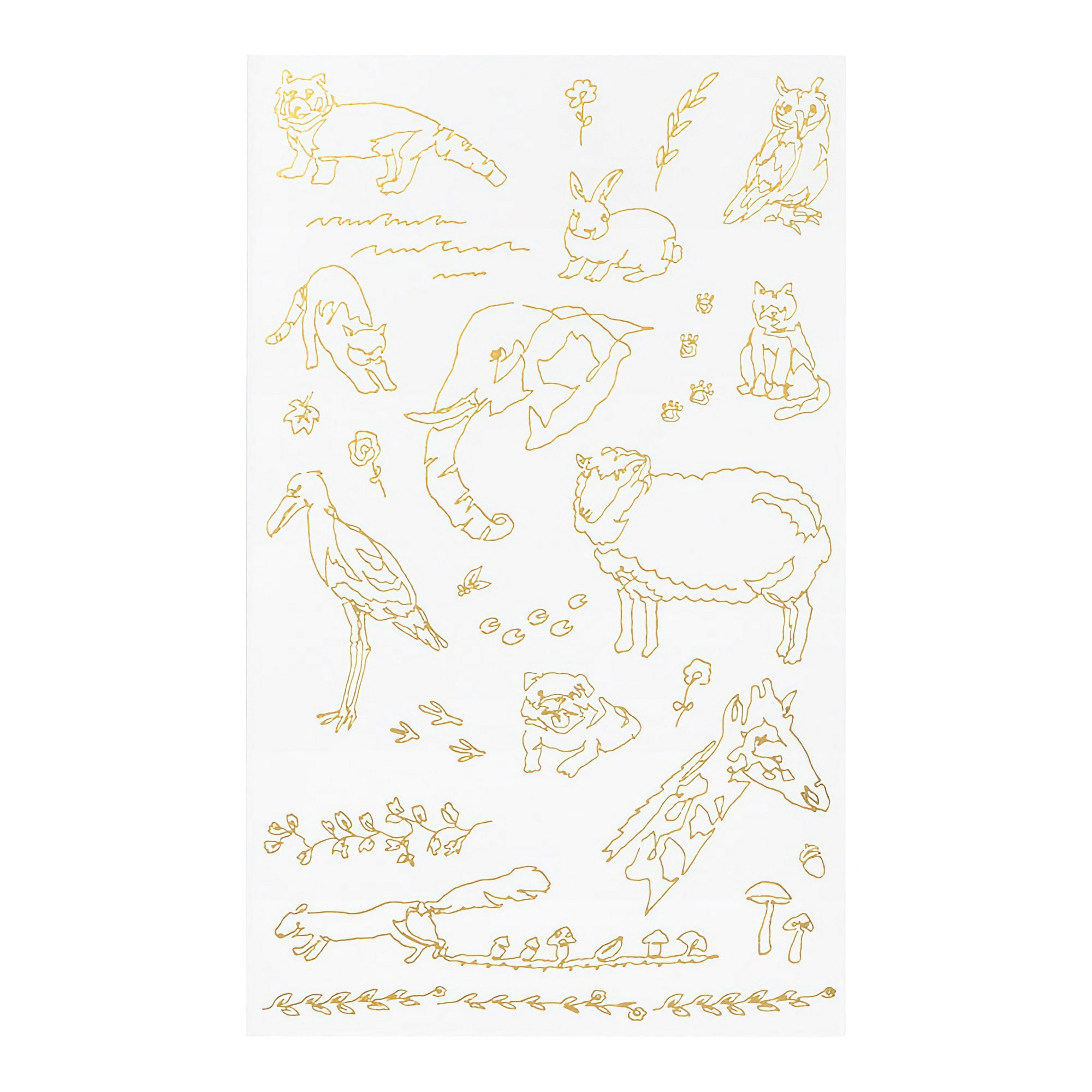 Midori Transfer Sticker Foil Land animals