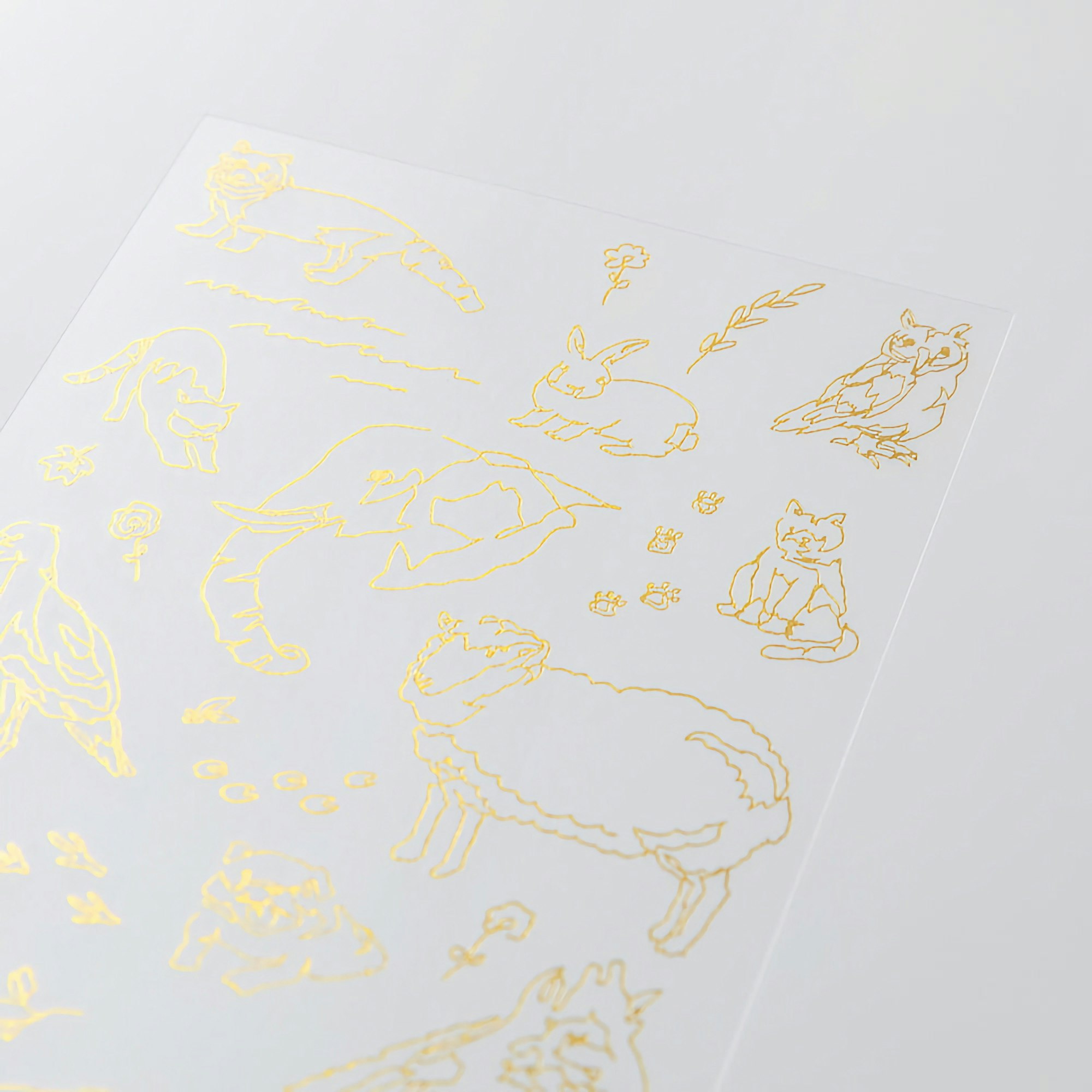 Midori Transfer Sticker Foil Land animals