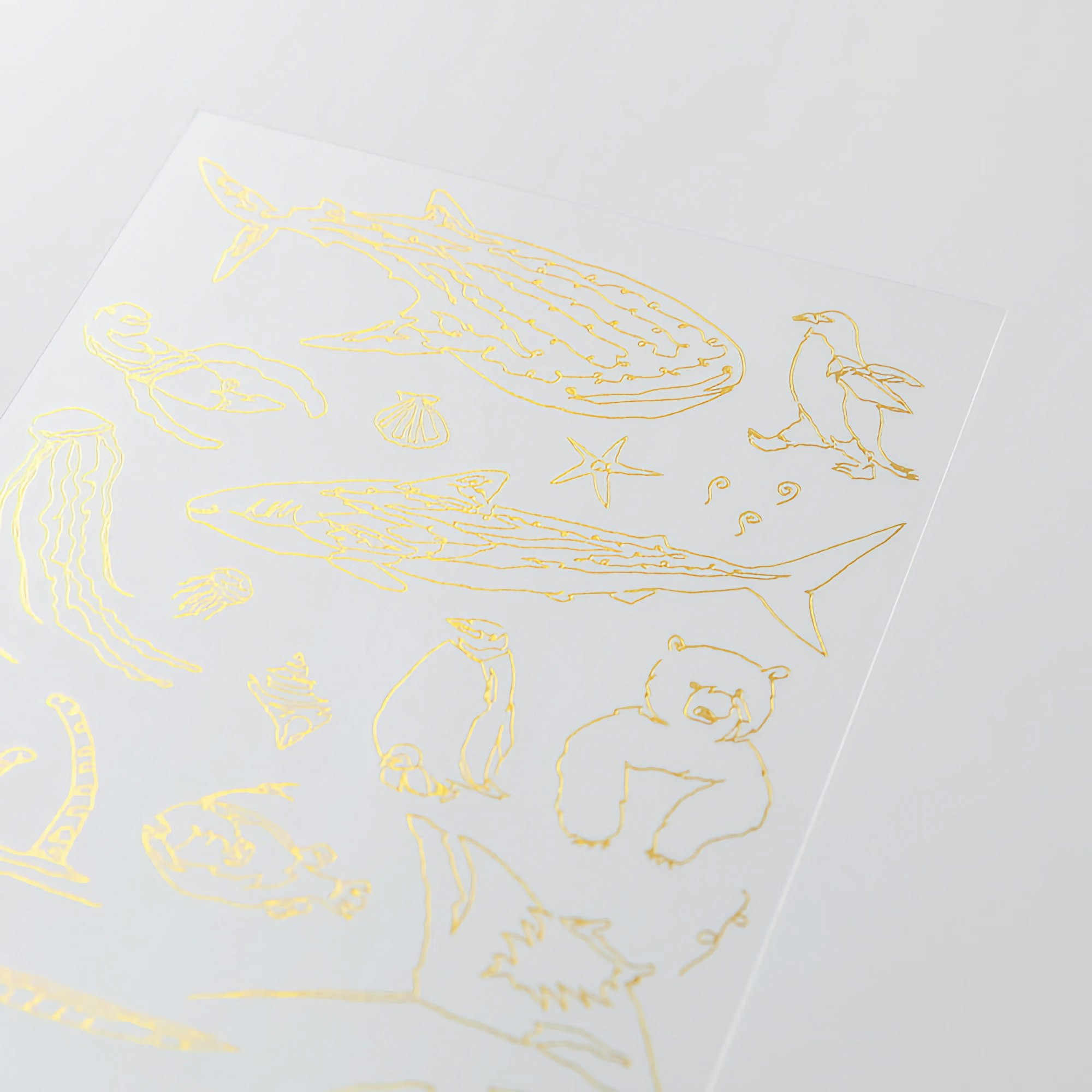 Midori Transfer Sticker Foil Sea creatures