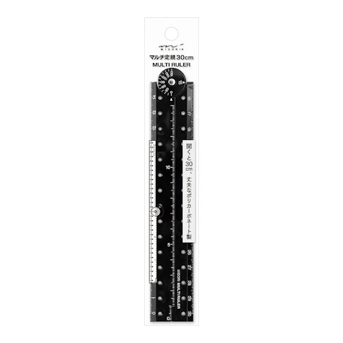 Midori Multi Ruler [30 cm] Black