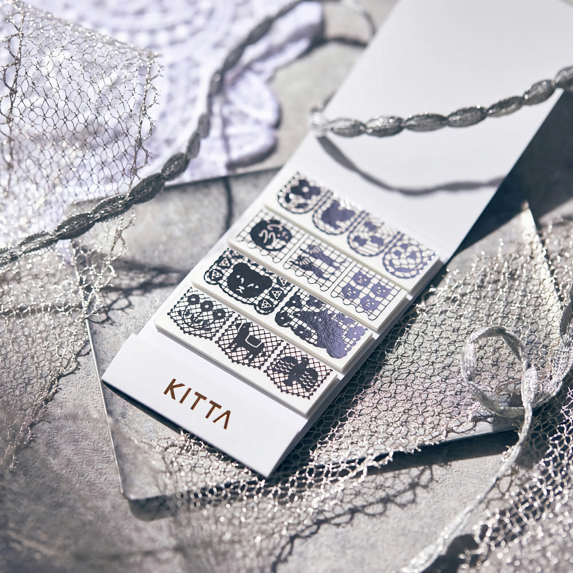 KITTA Lace Silver Foil Washi Tape