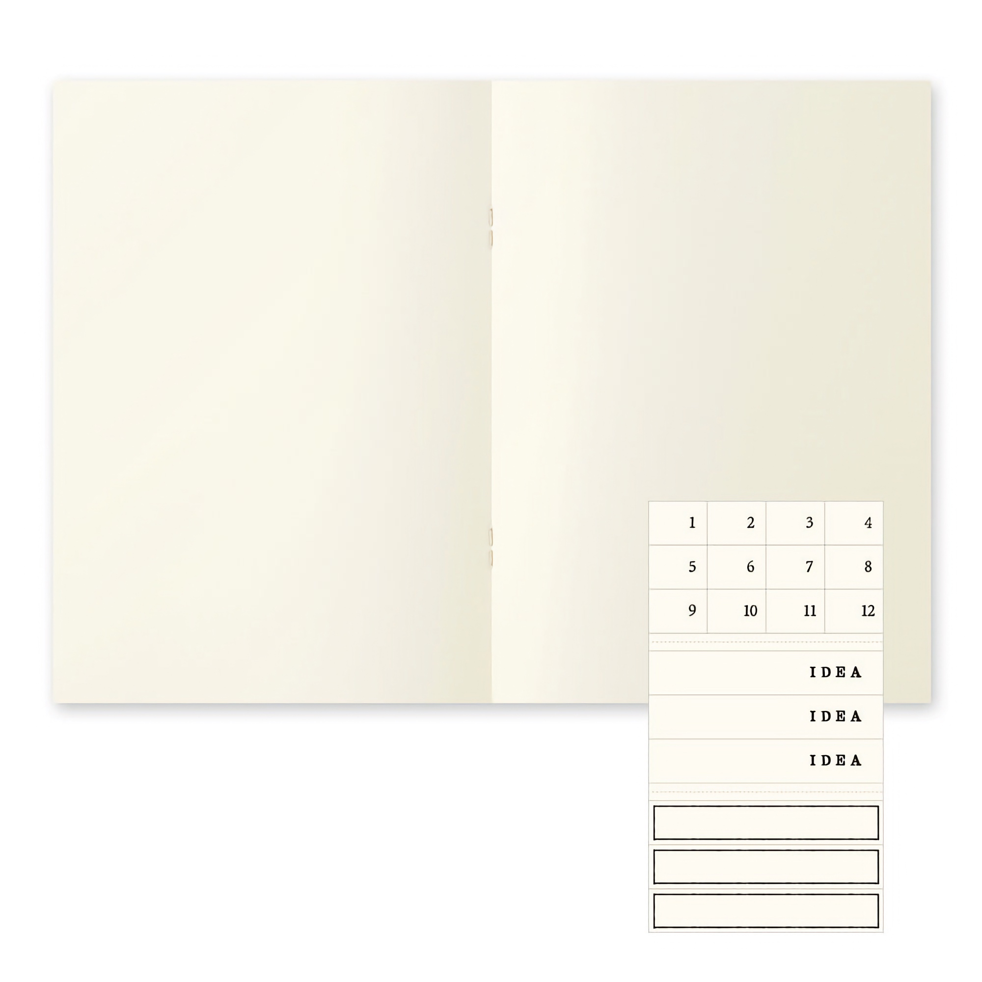 Midori MD Notebook Light [A5] Blank 3-pack