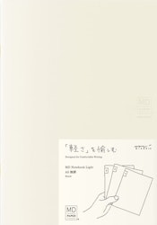Midori MD Notebook Light [A5] Blank (Pack of 3)
