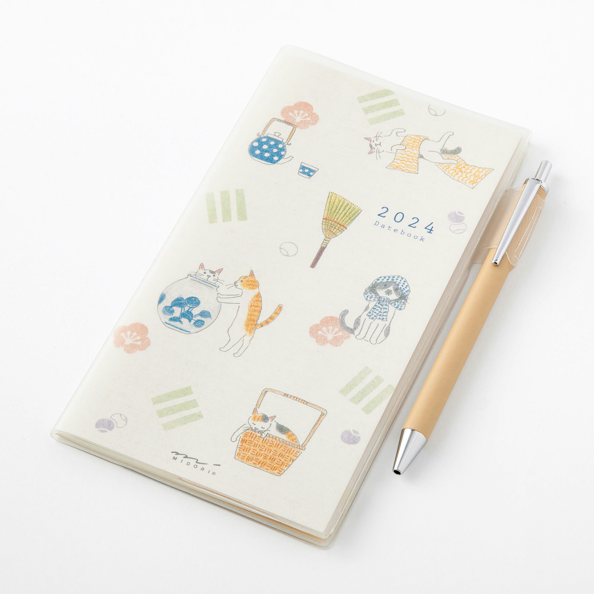 Midori MD 2024 Pocket Diary Slim Cat