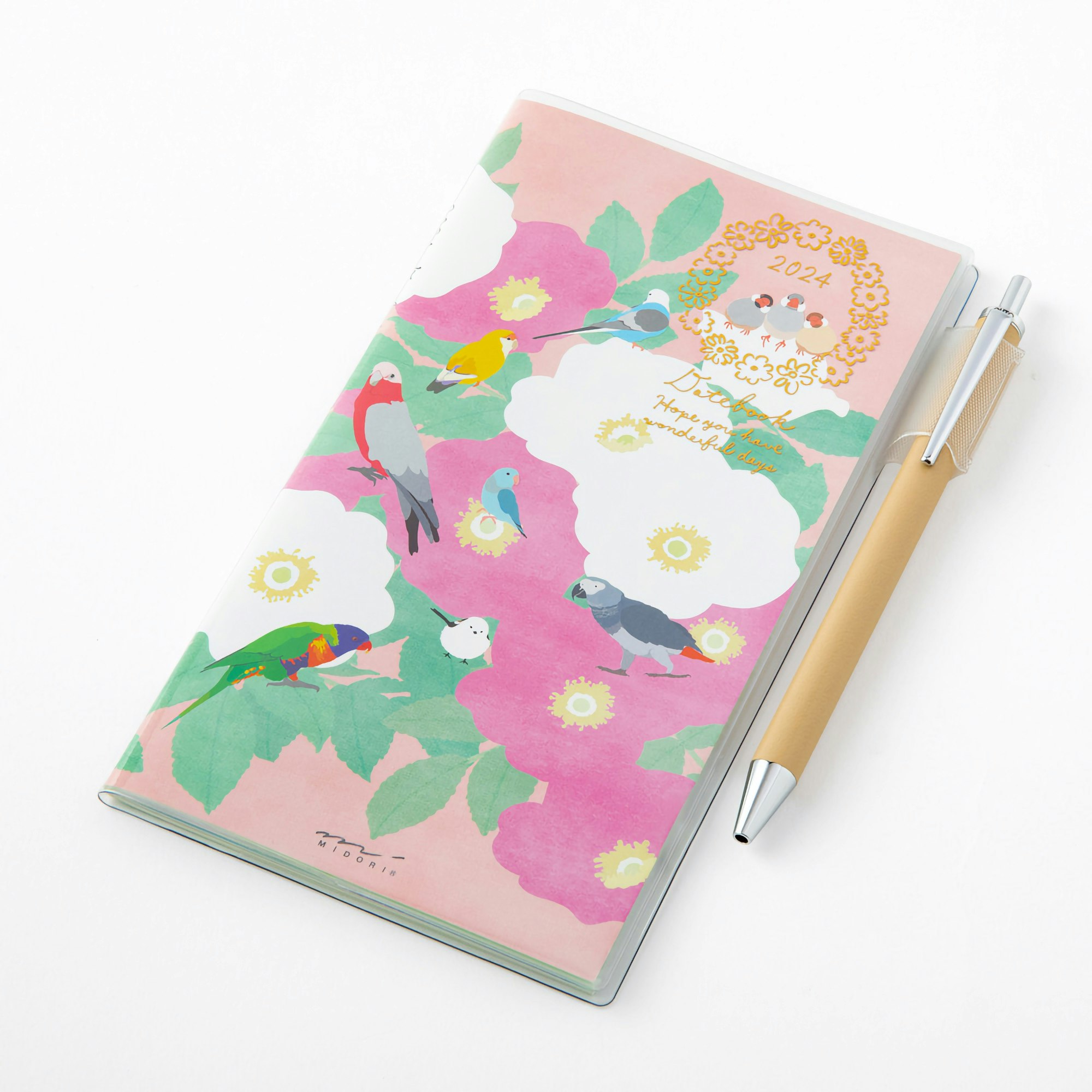 Midori MD 2024 Pocket Diary Slim Bird