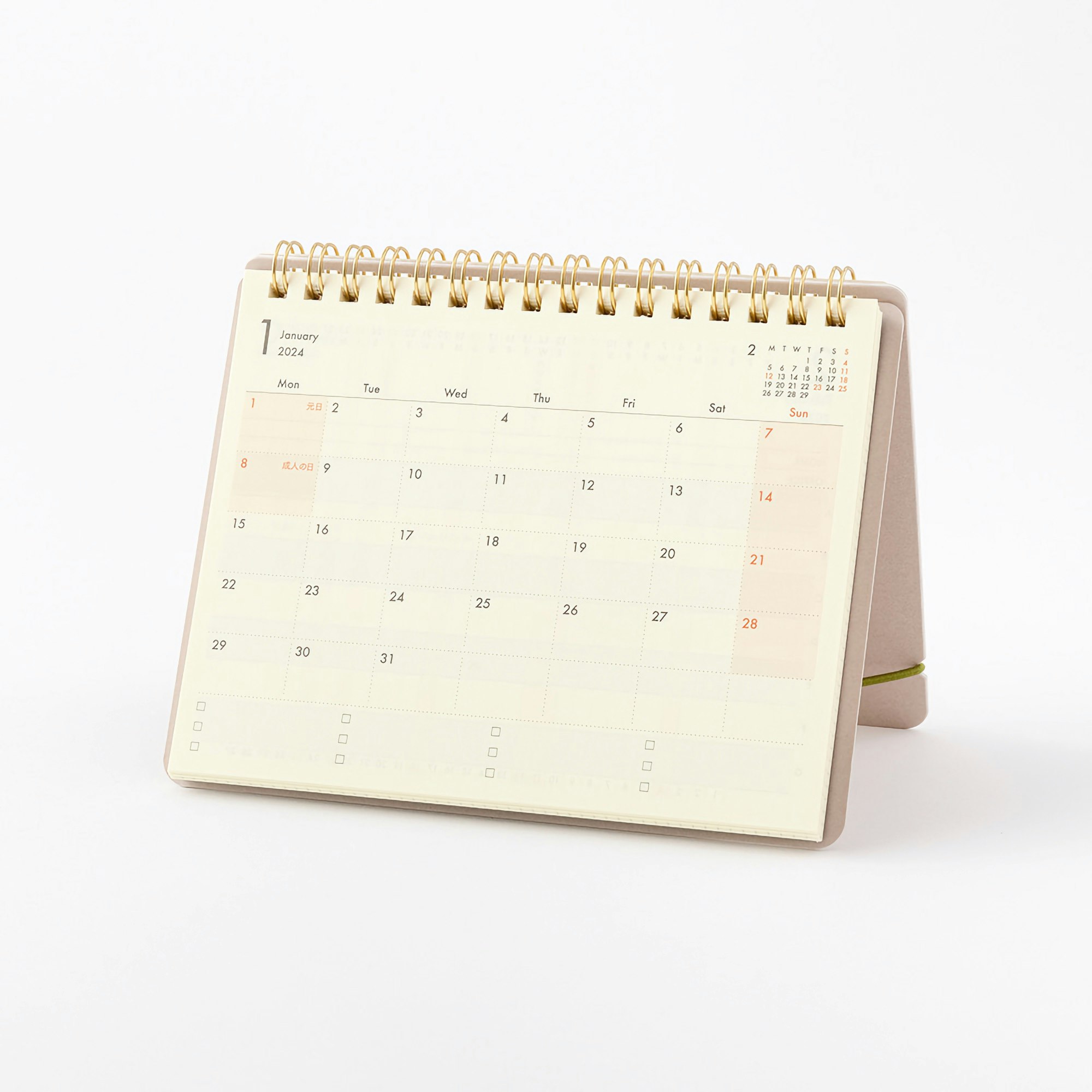 Midori + Stand Diary 2024 B6 Beige