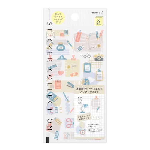 Midori Sticker Two Sheets Stationery