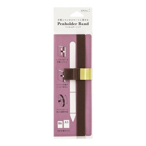 Midori Penholder Band (B6–A5) Brown