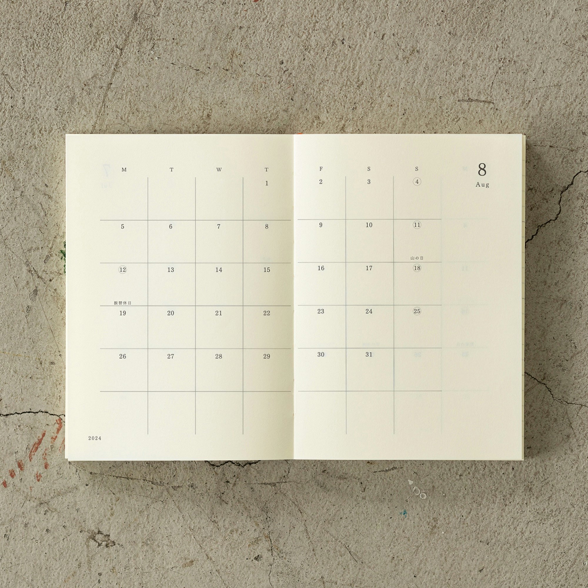 Midori MD Notebook 2024 Diary A6