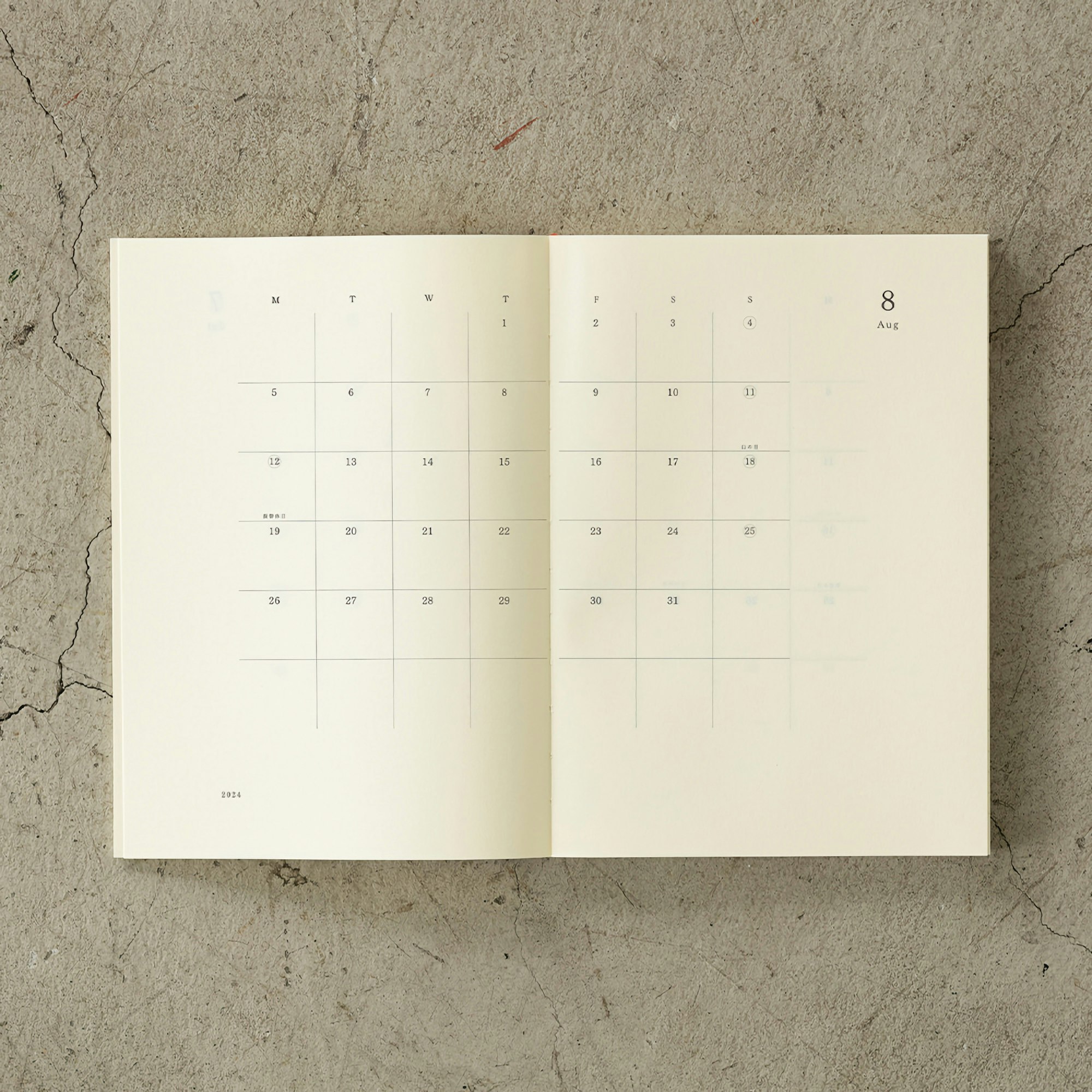 Midori MD Notebook 2024 Diary A5