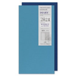 Traveler’s Company Traveler's notebook - 2024 Weekly + Memo, Regular Size