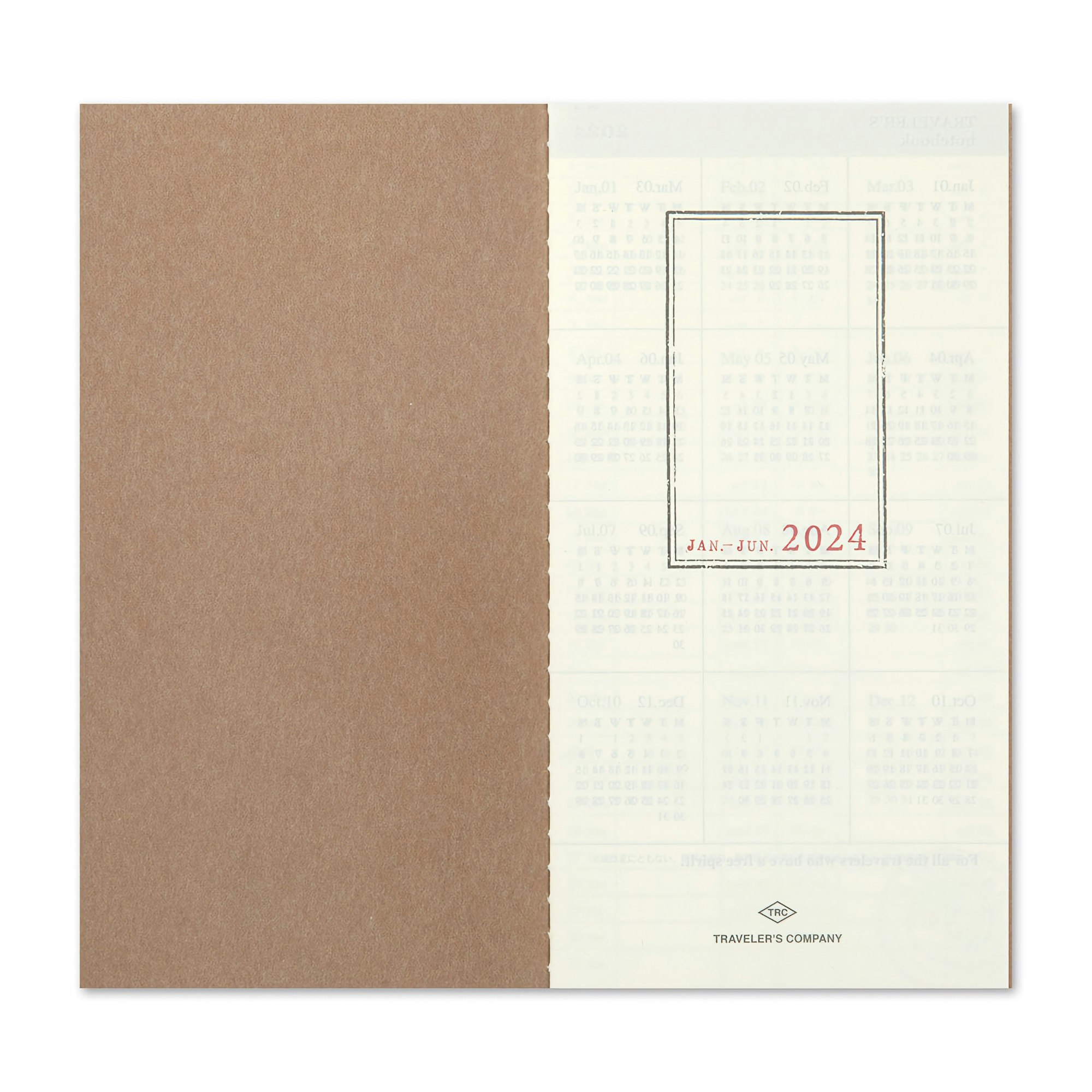 Traveler’s Company Traveler's notebook - 2024 Weekly + Memo, Regular Size