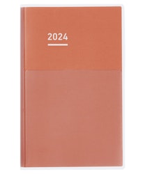 Kokuyo Jibun Techo DAYs Diary 2024 A5 Slim Red