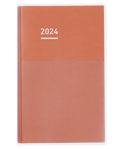 Kokuyo Jibun Techo DAYs Diary 2024 A5 Slim Red