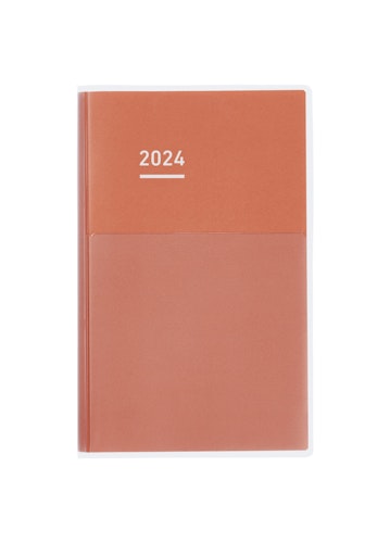 Kokuyo Jibun Techo DAYs Diary 2024 Mini B6 Slim Red