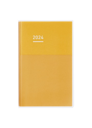 Kokuyo Jibun Techo DAYs Diary 2024 Mini B6 Slim Yellow