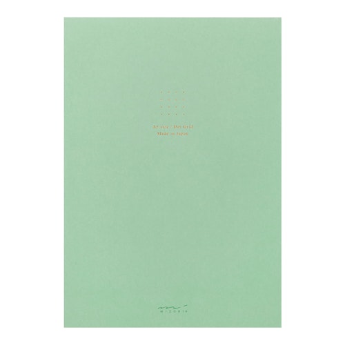 Midori Color Dot Grid Paper Pad A5 Green