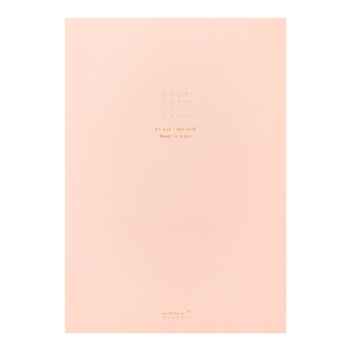 Midori Color Dot Grid Paper Pad A5 Pink