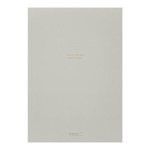 Midori Color Dot Grid Paper Pad A5 Gray