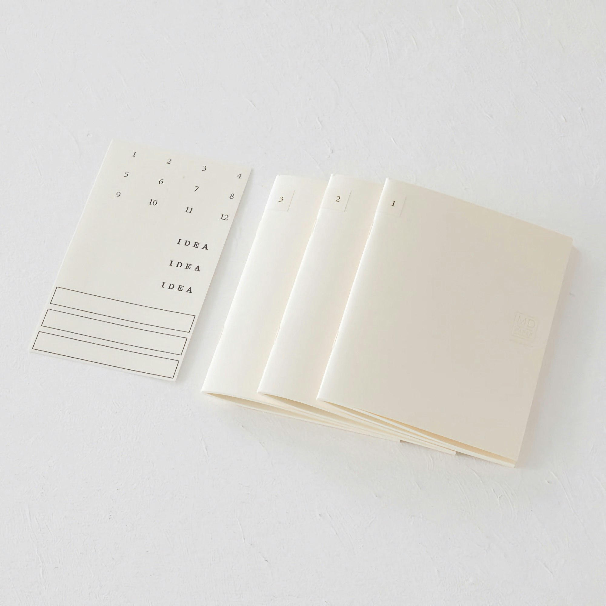 Midori MD Notebook Light [A6] Blank 3-pack