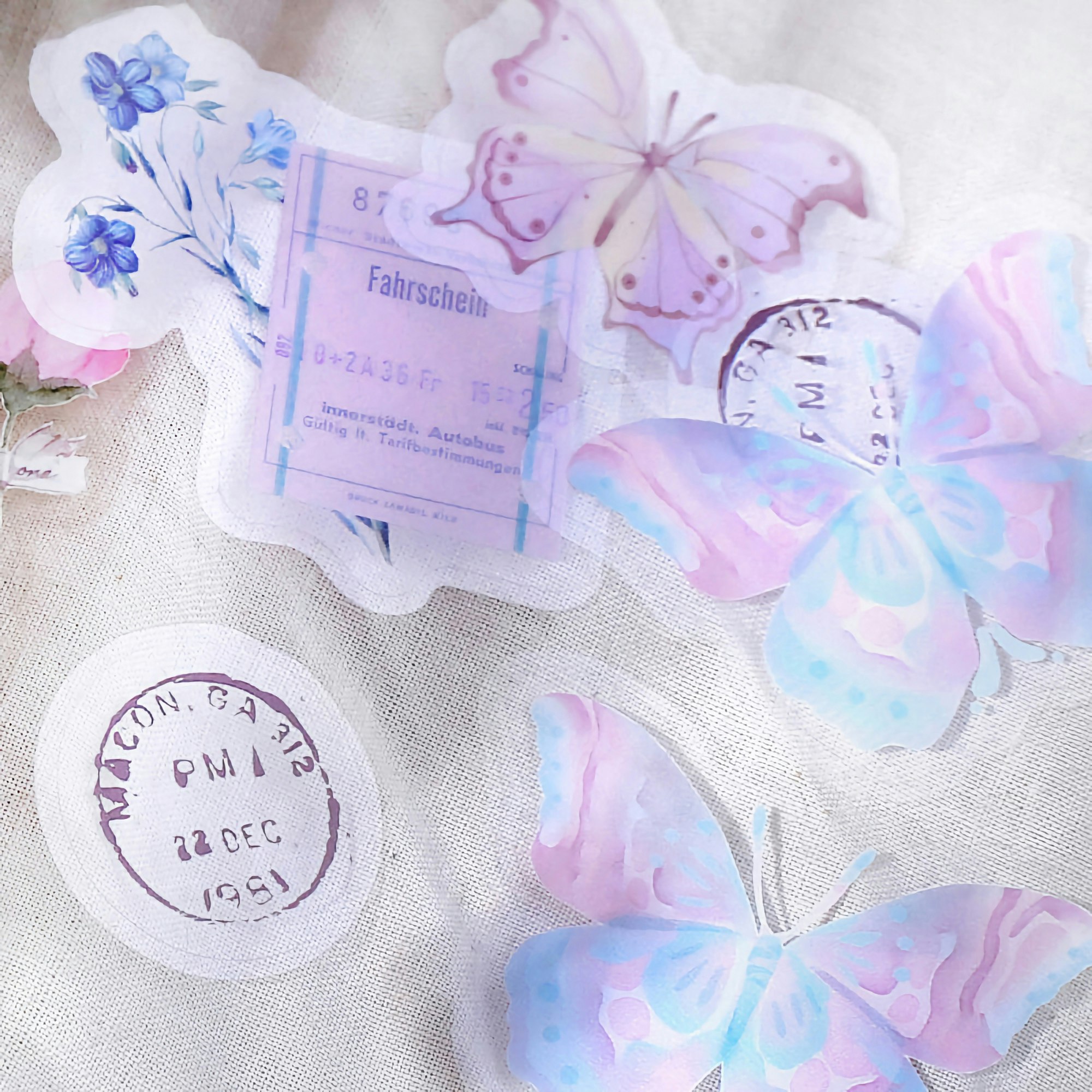 BGM Clear Sticker The Museum Butterfly