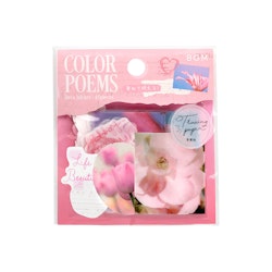 BGM Flake Stickers Color Poems / Pink Tracing Paper