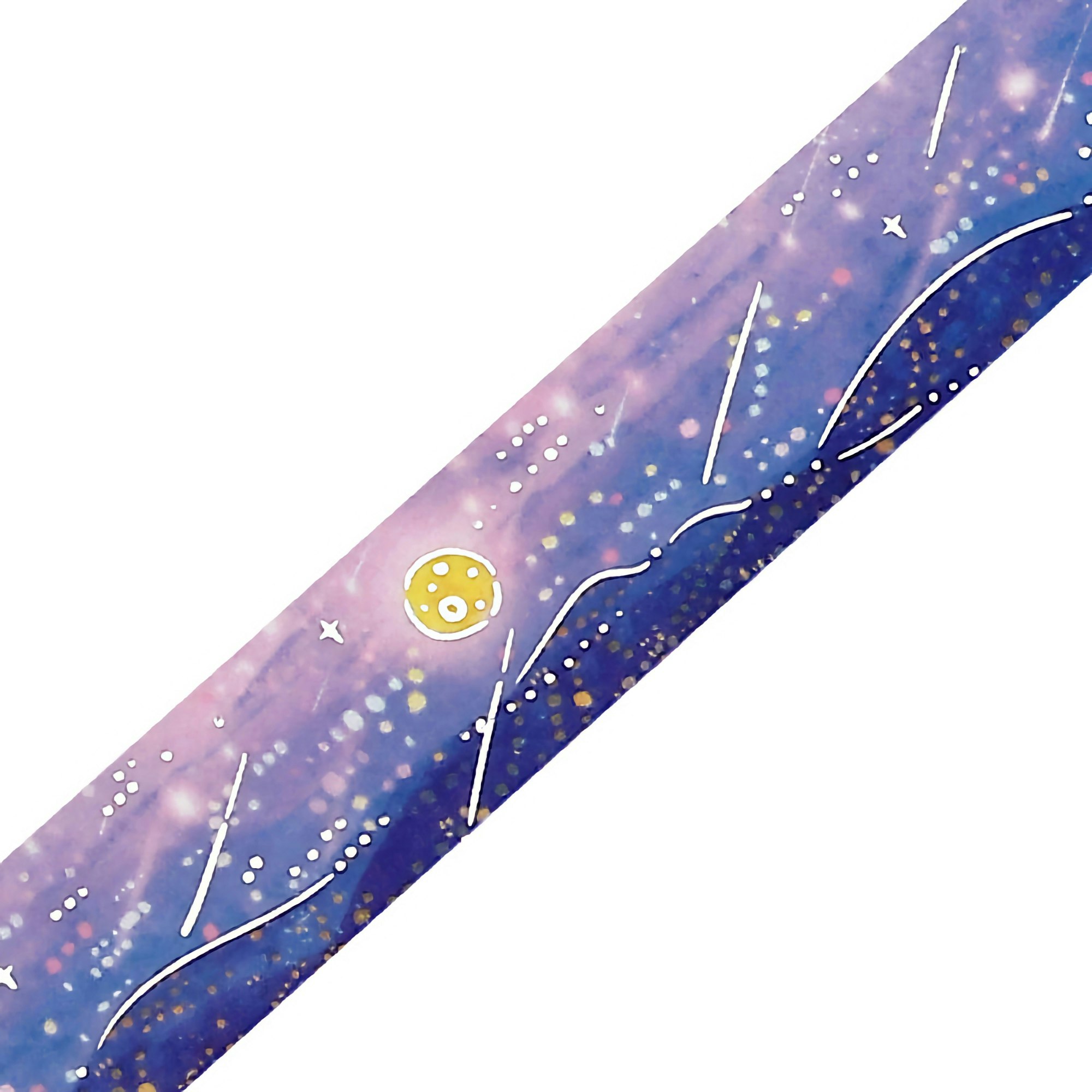 BGM Washi Tape Foil Night of Shooting Stars / Purple 20 mm