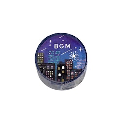 BGM Washi Tape Foil Night of Shooting Stars / City 20 mm