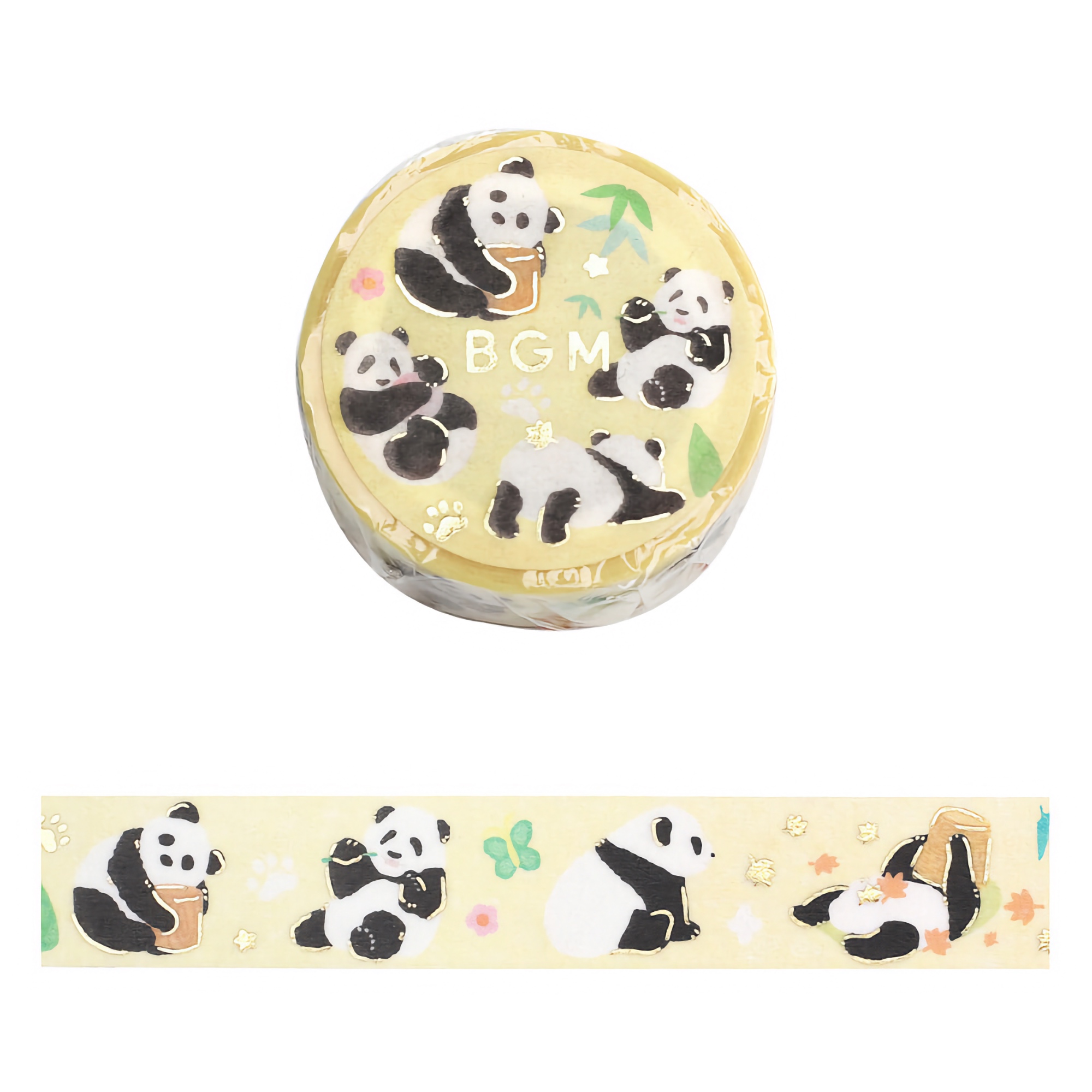 BGM Washi Tape Special Foil Panda Paradise 15 mm