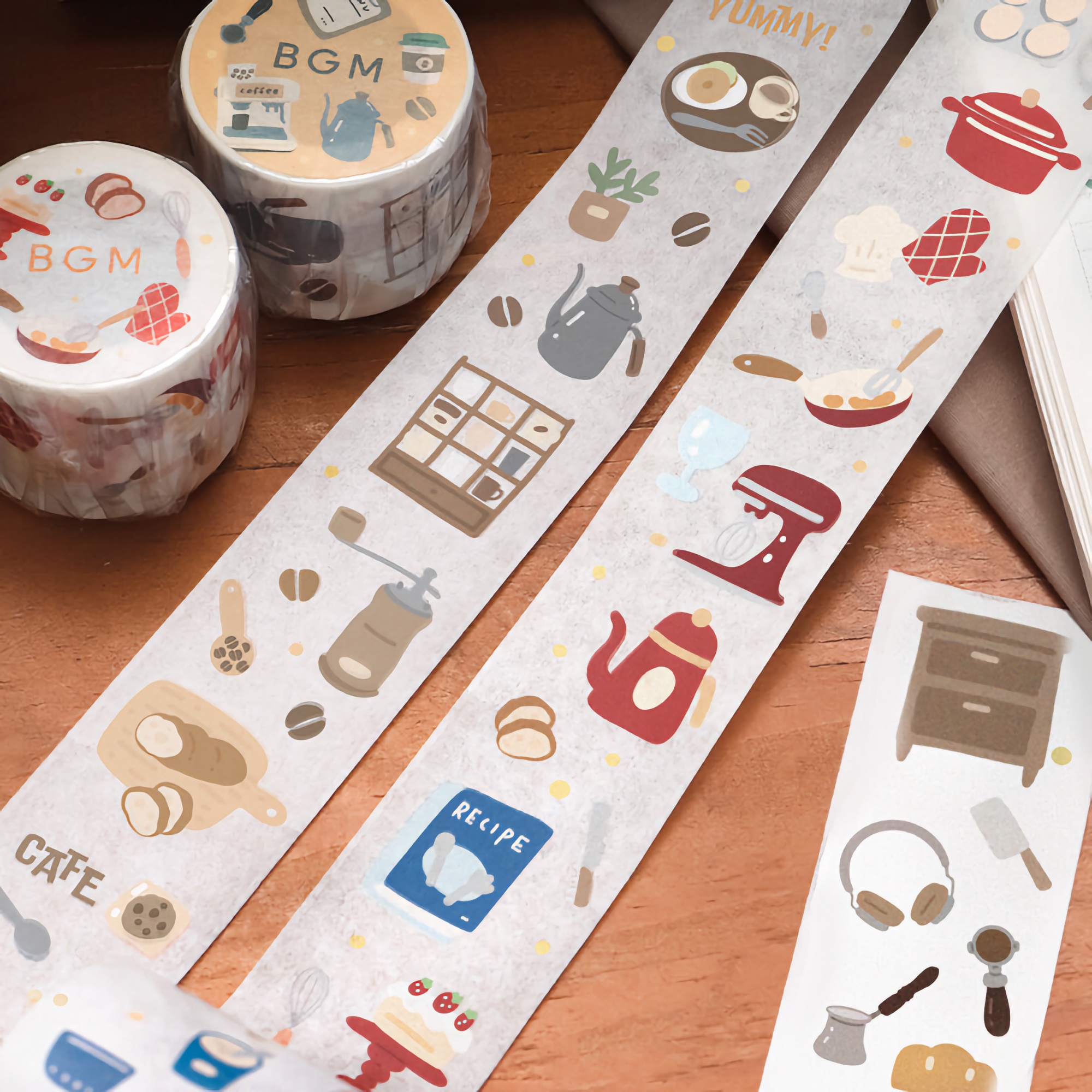 BGM Washi Tape Open for Business / Coffee 30 mm