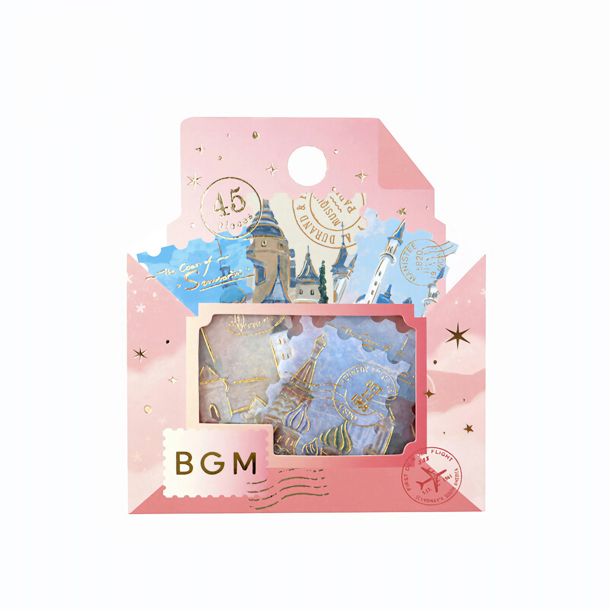 BGM Flake Stickers Special Foil Post Office / Around the World